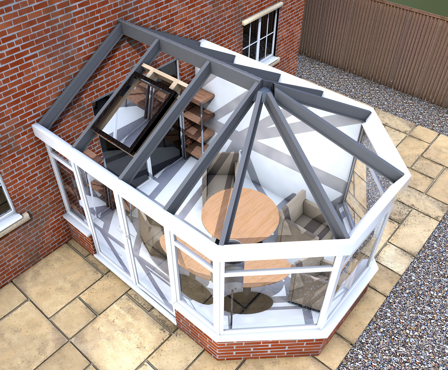 Transparent Conservatory Roof